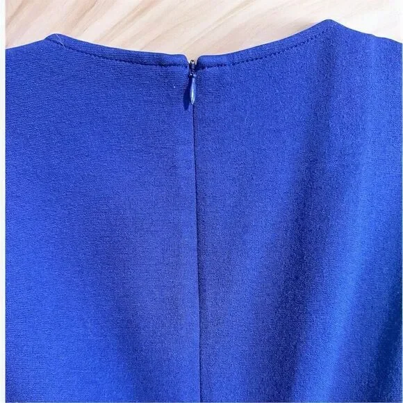 Trina Turk Women's Size 8 Blue Sleeveless A-Line Knee Length Dress - Picture 5 of 11